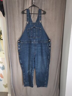 Old Navy Plus Size 26 Dark Blue Denim Overalls